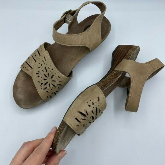 Abeo Piper AP059 Tan Leather Sandals 9 Comfort - Picture 1 of 12
